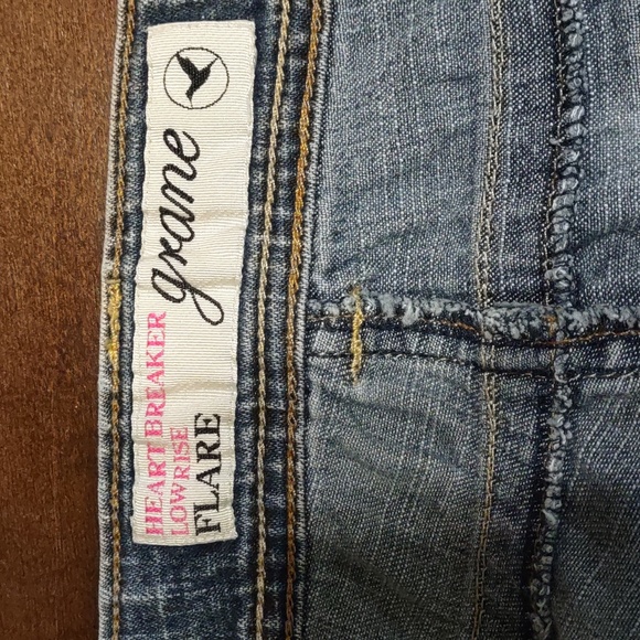 Grane Heartbreaker Low Rise Flare Jeans - Picture 5 of 7